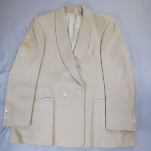 Vintage Barrie Pace Ltd Beige Camel Hair Blazer Size 14 Quiet Luxury Old Money